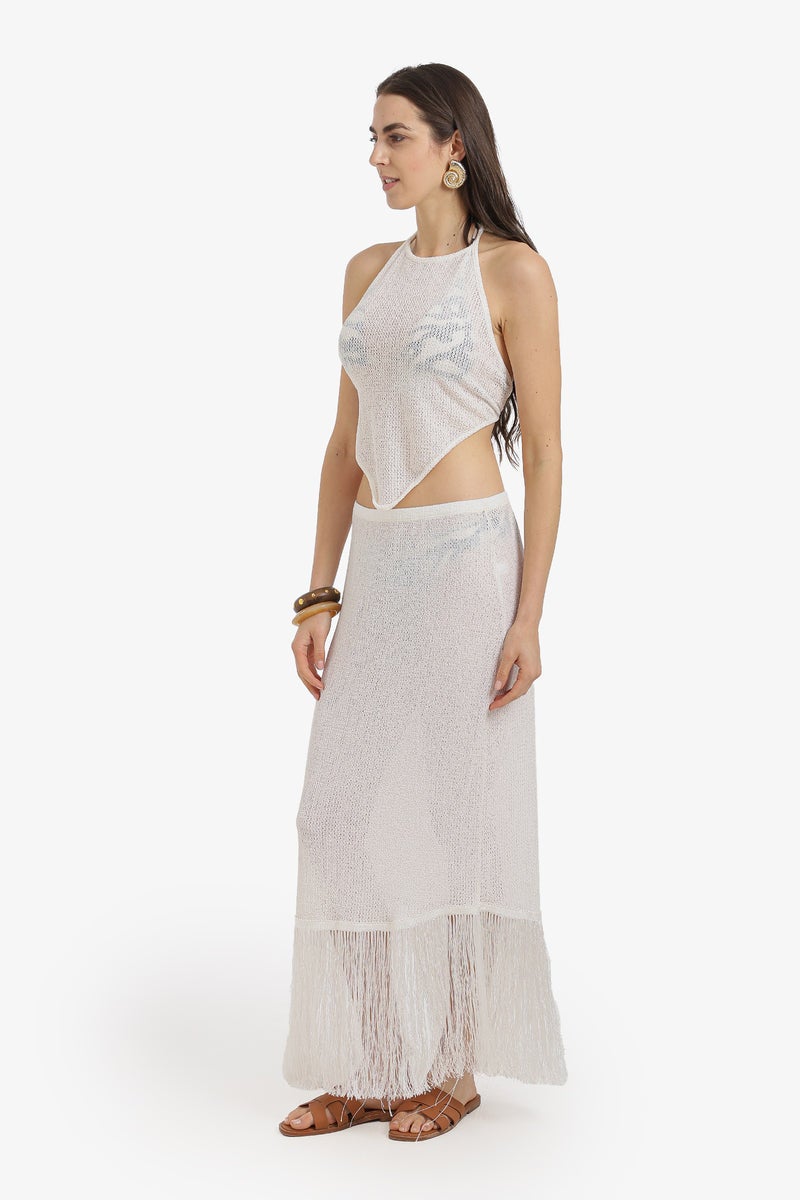 Carina Fringe-Trim Beach Set - Image 2
