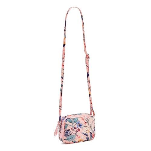 Vera Bradley Cotton Mini Evie Crossbody Purse, Paradise Coral - Image 1