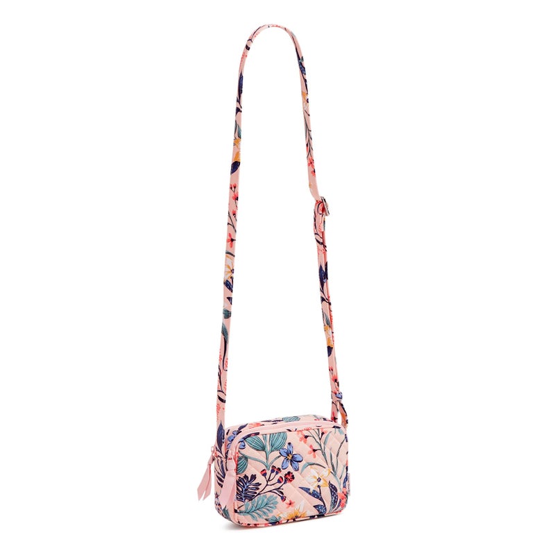 Vera Bradley Cotton Mini Evie Crossbody Purse, Paradise Coral - Image 5