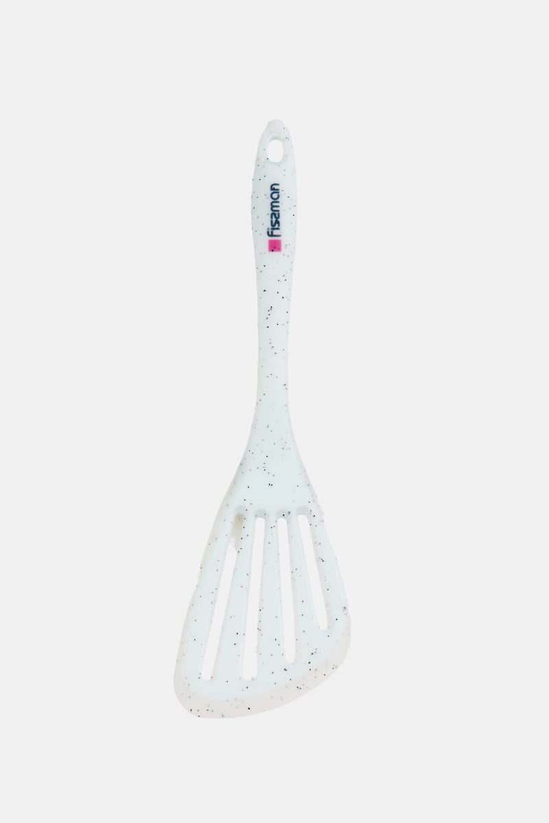 Fissman Silicone Slotted Turner, White - Image 1
