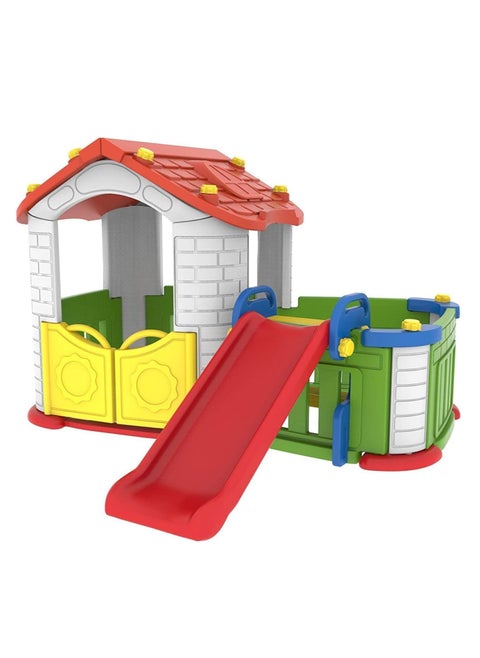 Adventure Haven Ultimate Modular Playhouse with Slide for Kids