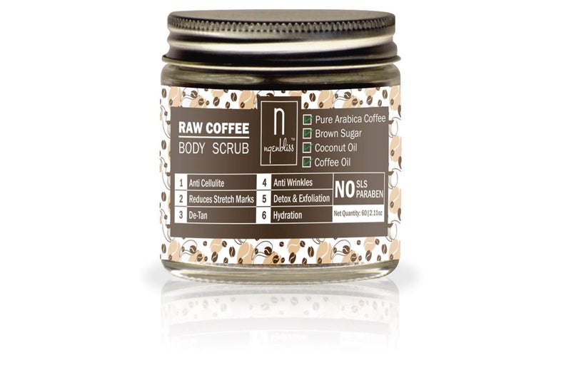 Ngenbliss Raw Coffee Body Scrub | Deep Exfoliation & Tan Removal | Natural Skin Polisher | 60g - Image 3