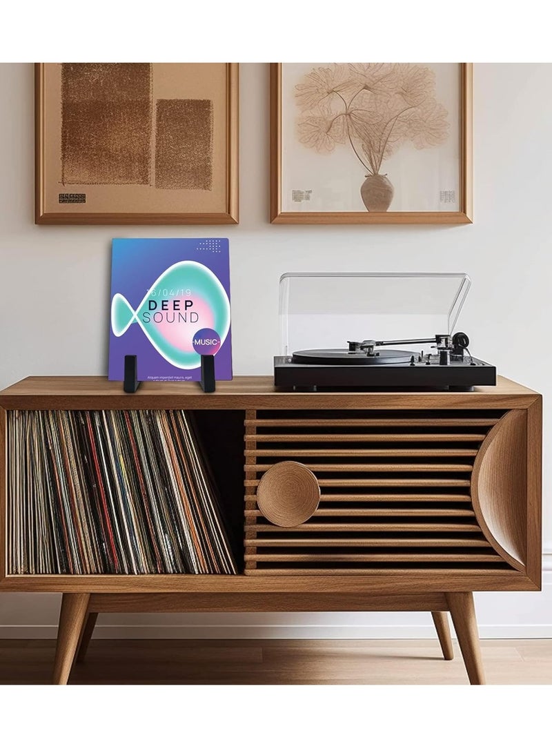 general Retro Minimal Record Holder, Record Stand, Sturdy Record Holder for Durable Storage, Functional Display Stand for Records for Home - Image 1