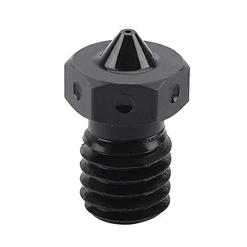 TESSERACT 0.5mm Hardened Steel Nozzle for 3D Printer | V6 Type HS Nozzle for 3D Printing with 1.75 mm filament | High Temperature Wear Resistant Compatible with E3D Hotend (Qty- 2 HS Nozzles V6 0.5mm) - Image 2