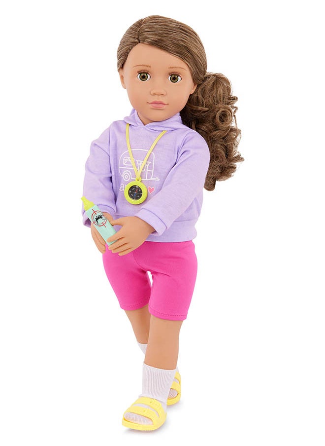 Fashionable 18-inch Camping Girl Doll with Camping Accessories, Gifting Toys, Age 6+ years, Character-Vivian - pzsku/Z7735B113BAE862E4D4FCZ/45/_/1729160105/282ff8a5-27ac-4e07-bcd7-f1e315070ca6