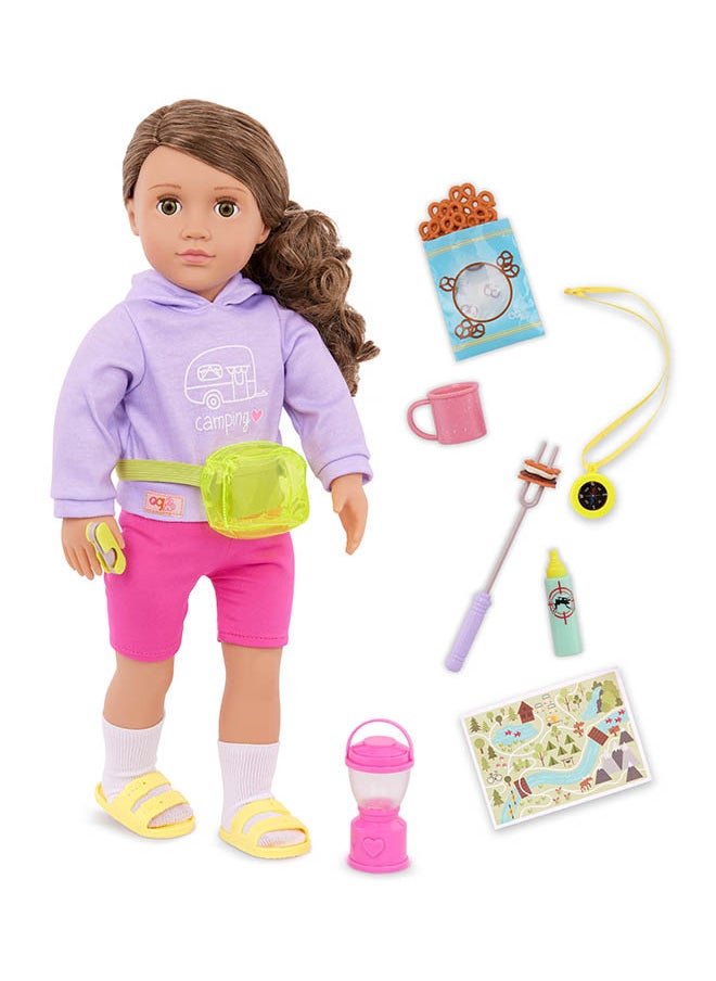 Fashionable 18-inch Camping Girl Doll with Camping Accessories, Gifting Toys, Age 6+ years, Character-Vivian - pzsku/Z7735B113BAE862E4D4FCZ/45/_/1729160108/028a4209-d793-4f6b-b797-85e98f020a24