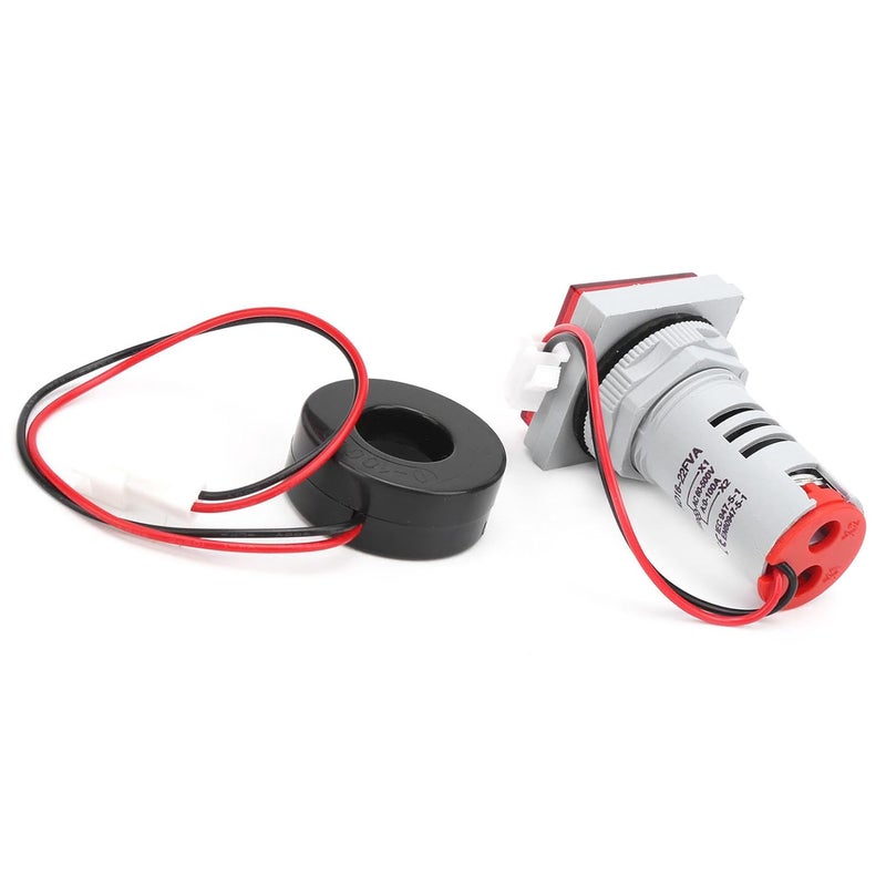 2 in 1 Voltmeter Ammeter Measuring Indicator, Builtin Resistors for Indication of Equipment Power Value Measurement (Red) - Image 3