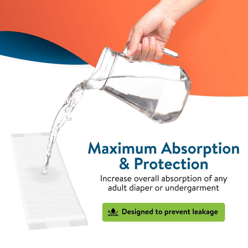 Inspire Incontinence Booster Pads Super Absorbent Absorbs Over 5 Cups | Liner Women and Men | Inserts for Adult Diapers Overnight 22 Count - Image 4