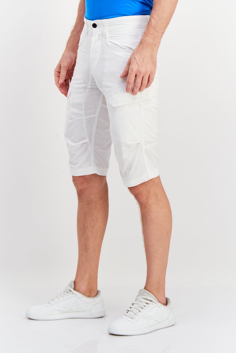 Celio شورتات كارجو منسوجة للرجال، أبيض - Image 3