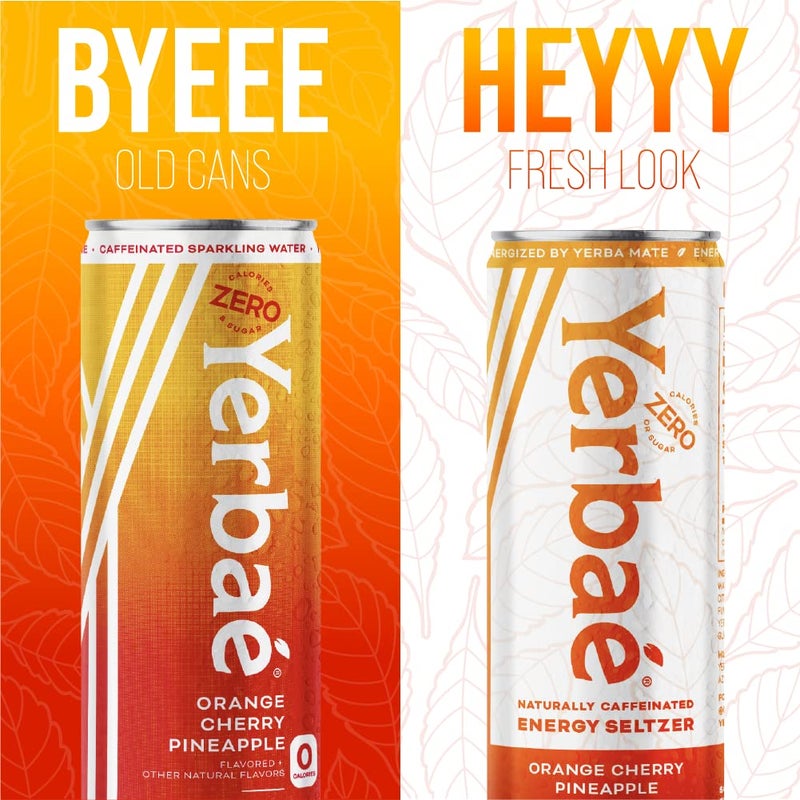 Yerbaé Energy Seltzer - Variety Performance Pack. No Sugar/Calories/Carbs. Energized by Yerba Mate Naturally Caffeinated Plant-Based, Healthy Alternative to Coffee/Sugary Sodas, Pack of 12, 12oz cans - Image 5