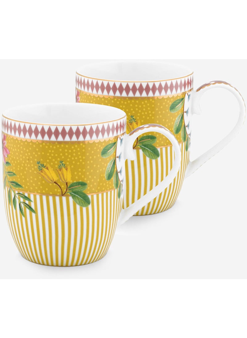 Pip Studio - La Majorelle Yellow Porcelain Mug Set 145 ml - Image 1