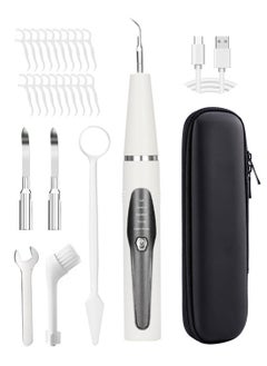 Syarme Plaque Remover for Teeth, Electric Tooth Cleaner Tartar Remover for Teeth with LED Light, Rechargeable Teeth Cleaning Kit, Dental Tools with 5 Modes and 4 Cleaning Heads, Including Storage Box  - Image 1