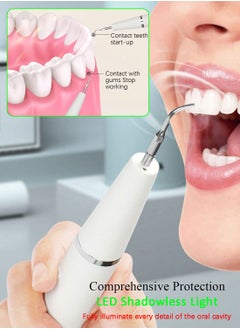 Syarme Plaque Remover for Teeth, Electric Tooth Cleaner Tartar Remover for Teeth with LED Light, Rechargeable Teeth Cleaning Kit, Dental Tools with 5 Modes and 4 Cleaning Heads, Including Storage Box  - Image 3