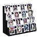 Emfogo Card Display Stand 4Tier Trading Card Display Wooden Graded Sports Card Display Trading Card Display Stand for Card Collection Show Black - Image 3