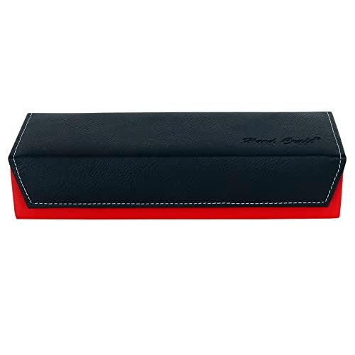 Hard Craft Watch Box Organizer Watch Case Box Organiser Jewelry, Bracelet & Accessories Collection Storage Holder Gift for 5 Slots With Premium Faux Leather Interior & Exterior For Men and Women, Red - Image 2