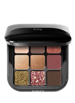KIKO MILANO Glamour Multi Finish Eyeshadow Palette 03 Burgundy Notes  - Image 1