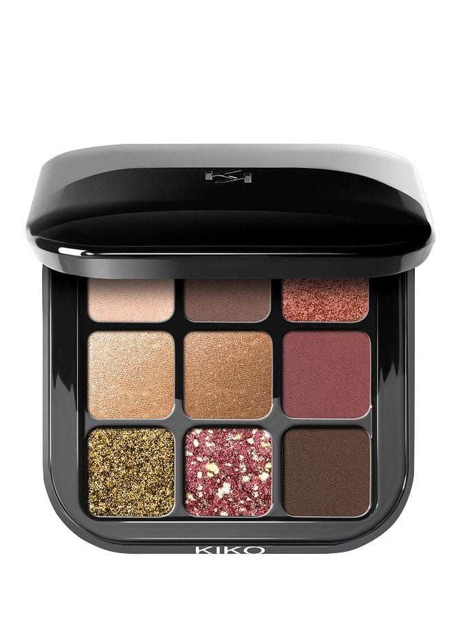 KIKO MILANO - Glamour Multi Finish Eyeshadow Palette 03 Burgundy Notes - Image 1