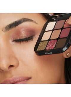 KIKO MILANO Glamour Multi Finish Eyeshadow Palette 03 Burgundy Notes  - Image 3