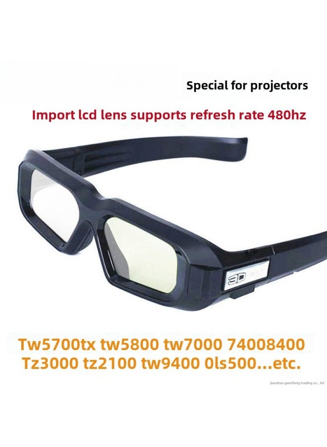 نظارات عرض ذكية ثلاثية الأبعاد بتقنية بلوتوث وترددات الراديو من نيو إكسبلوجن TW5700TX/5800/TW7000/TZ3000 - اللون: نظارات عرض ثلاثية الأبعاد من إبسون - Image 2