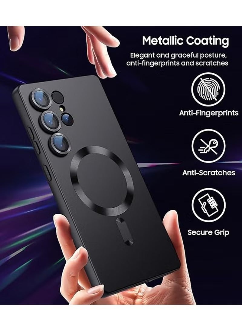 X-level Samsung Galaxy S25 Ultra Case with Full Camera Lens Protection,Soft TPU Anti-Scratch Shockproof Phone Case with Wireless Charging for Samsung Galaxy S25 Ultra 5G,Black - Image 2