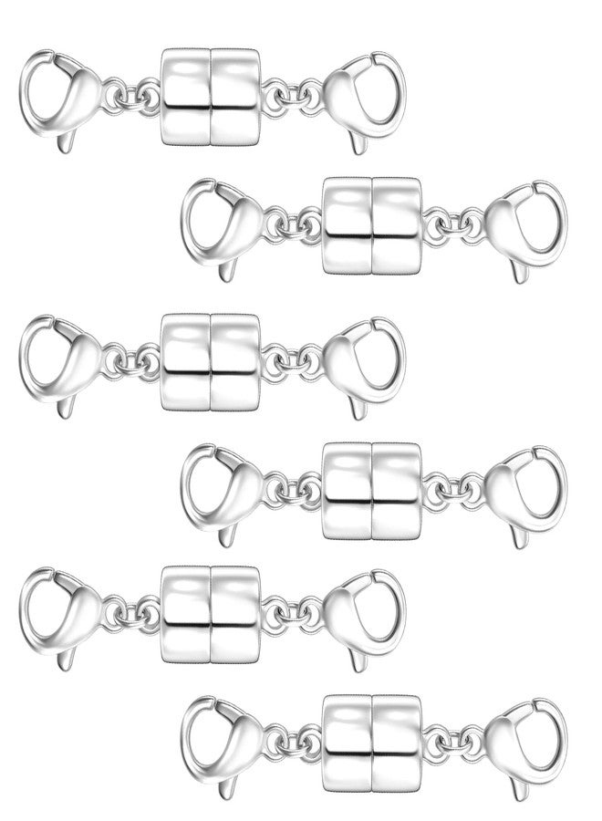 OHINGLT Magnetic Jewelry Clasps for Necklaces Extender with Double Lobster Clasp,Magnetic Necklace Clasps and Closures Bracelet Connectors for Necklaces Chain - Image 1