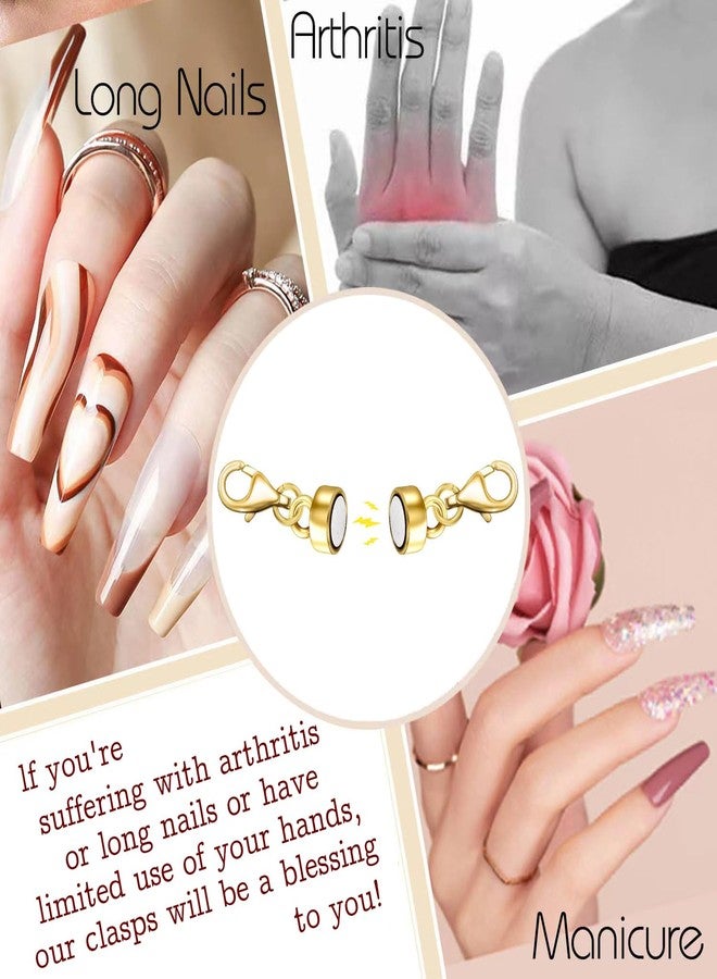 OHINGLT Magnetic Jewelry Clasps for Necklaces Extender with Double Lobster Clasp,Magnetic Necklace Clasps and Closures Bracelet Connectors for Necklaces Chain - Image 4