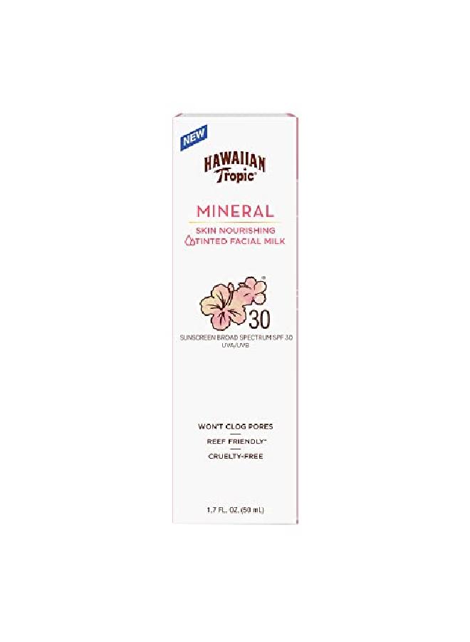 Hawaiian Tropic Mineral Sun Milk Face Sunscreen Lotion Spf 30 1.7Oz - Image 2