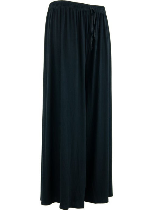Oppland Women's Elastic Waist Plus Size Comfortable Full Pattern Lycra Round Viscose Combed Fabric Trousers  - Image 2