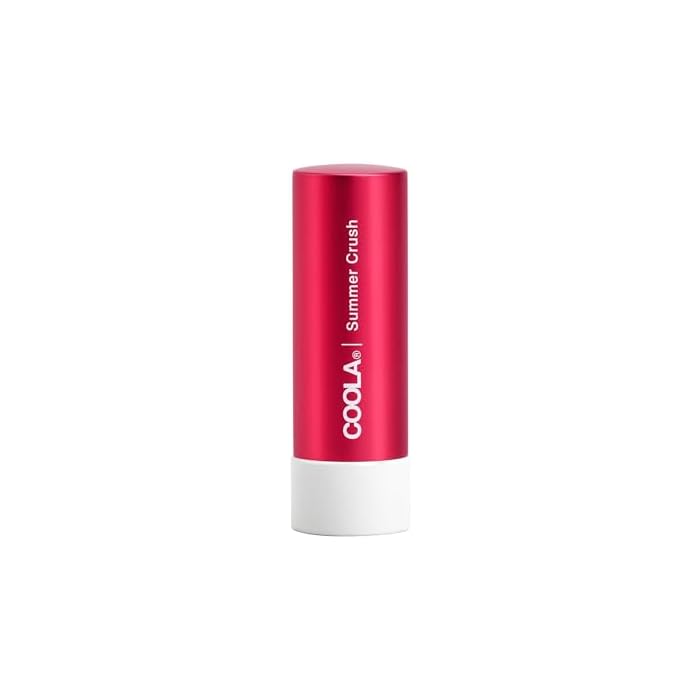 COOLA Organic Tinted Lip Balm & Mineral Sunscreen with SPF 30, Dermatologist Tested Lip Care for Daily Protection, Vegan, 0.15 Oz