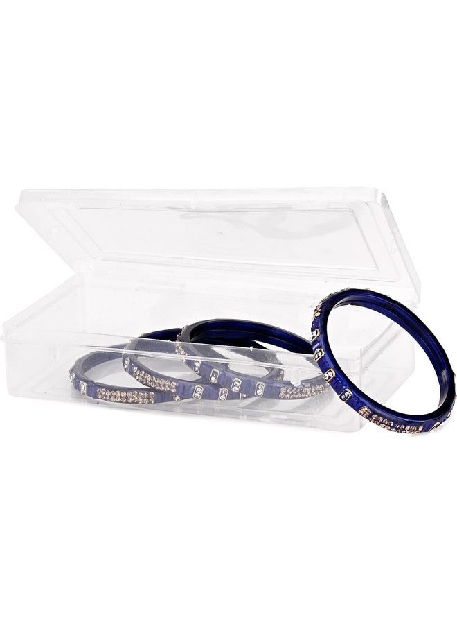 1st Time Modern Bangles/Kada Set- Perfect For Party, Wedding, Celebrations And Functions, Combo Of 2 Set, Each Set In Set 4 Bangles, Blue And Multicolor - B108 - Image 5