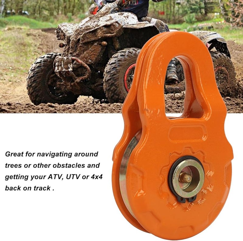 Heavy Duty Snatch Block 25000lbs Break Strength 12500lbs Working Load For Tractor Truck ATV - Image 2
