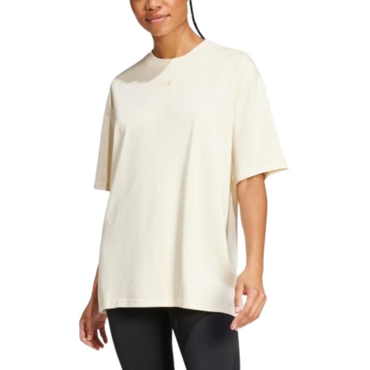 Adidas (WMNS) adidas Washed Oversized T-Shirt Asia Sizing 'White' - Image 2