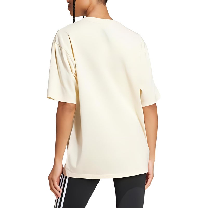Adidas (WMNS) adidas Washed Oversized T-Shirt Asia Sizing 'White' - Image 3