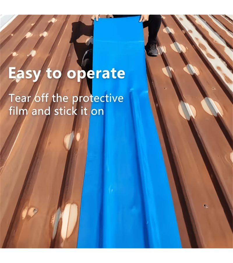 2 Pcs Heavy Duty Waterproof Tape For Metal Roofs Recreational Vehicles Trailer Boat Flat And Low Slope Surfaces Easy To Apply 3.94 393.7 Inches - Image 3