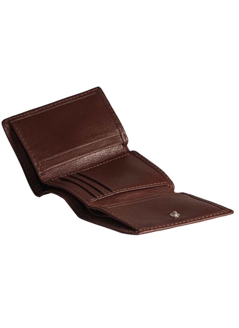 Generic - Top Grain Leather (sa 146) Trifold Wallet for Men - Ultra Strong Stitching - Handcrafted Leather Extra Capacity Trifold Wallet -Thin and Sophisticated Tri-Fold Design - Image 1