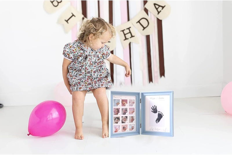 Home-Cloud HomeCloud 1st Birthday Gifts Photo Frames,Newborn My First Year Photo Frame Baby Girls Boys Birthday Decoration Album Baby Shower Keepsake Photo Frame First Birthday - Image 3