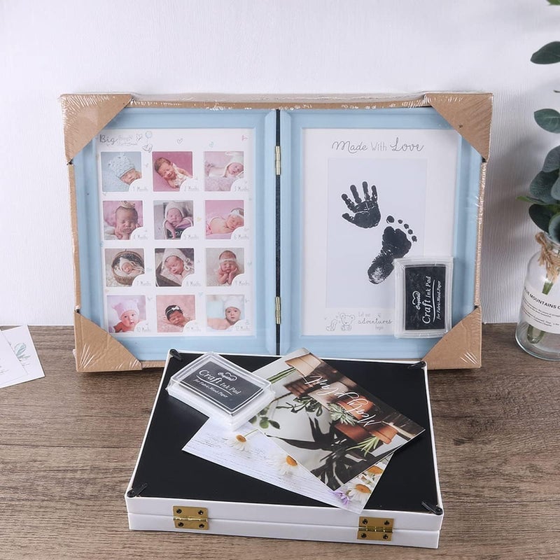 Home-Cloud HomeCloud 1st Birthday Gifts Photo Frames,Newborn My First Year Photo Frame Baby Girls Boys Birthday Decoration Album Baby Shower Keepsake Photo Frame First Birthday - Image 5