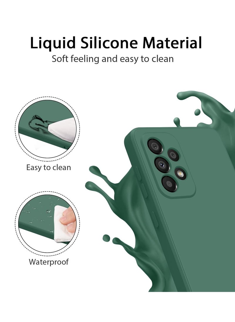 BORTONY - Samsung Galaxy A52s Case Soft Liquid Silicone With Inside Microfiber Lining Shockproof Camera Protective Back Cover - Image 1