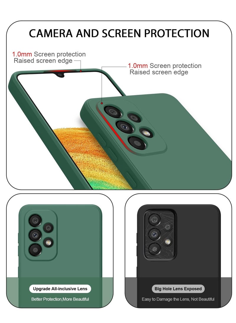BORTONY - Samsung Galaxy A52s Case Soft Liquid Silicone With Inside Microfiber Lining Shockproof Camera Protective Back Cover - Image 1