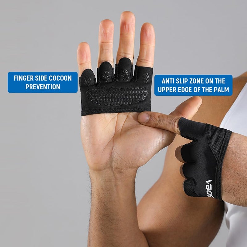 Proberos ® Finger Joints Guard for Men Women, 1 Pair 4-Finger Joint Support Sleeves, Padded Joints Wraps, Anti-Slip Breathable Four-Finger Hand Guards for Weightlifiting, Boxing, Deadlifting, Size XL - Image 3