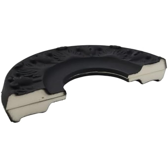 2PCS 10.12" BLACK PU CEILING MEDALLION RING ROUND CEILING LIGHT MEDALLION DECORATIVE CEILING FAN LIGHT COVERS FOR LIGHT FIXTURES AND CEILING FANS - Image 3