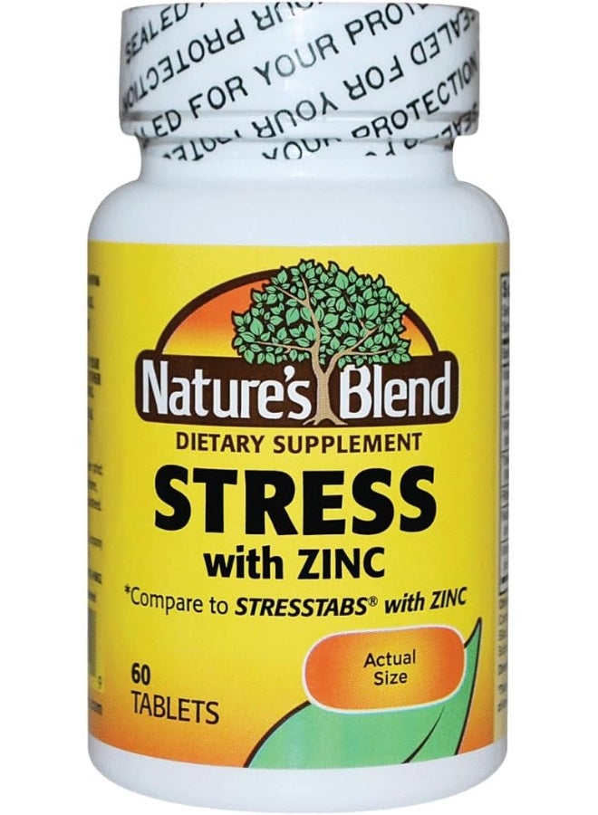 Nature's Blend NAT B Stress Formula W/ZINC TB 60 - Image 1