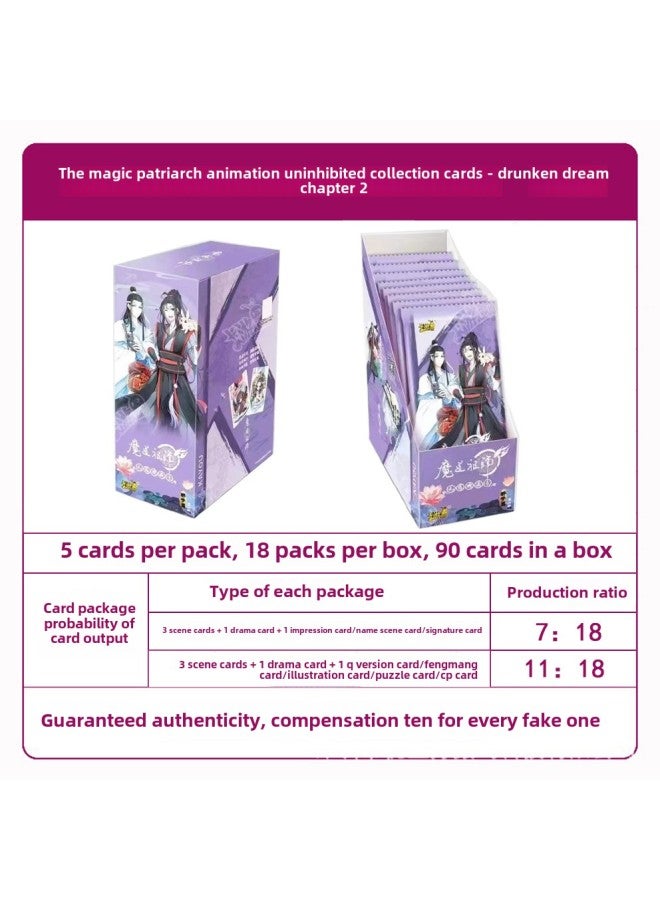 Authentic Ultraman Card Game Cards Touro Continent Naruto Shippuden Cards Table Game Toys Fast Delivery-Color:Modao Ancestor-10 Yuan Version Full Box Of 18 Packs - Image 1