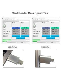 SYOSI Multi-Format Card Reader: USB Type-C and USB 2.0 Compatible, Dual-Slot for NM Nano Memory & TF Micro SD Cards, Ideal for Phones & Laptops  - Image 3