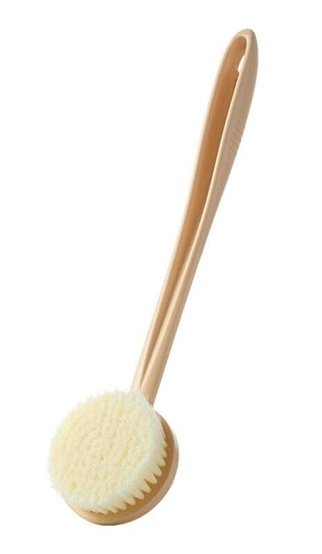 Glitzn Bath Body Brush With Soft Comfortable Long Handle Gentle Exfoliation Improve Skin's Health And Beauty Wet Or Dry Brushing Back Scrubber For Shower - Image 1