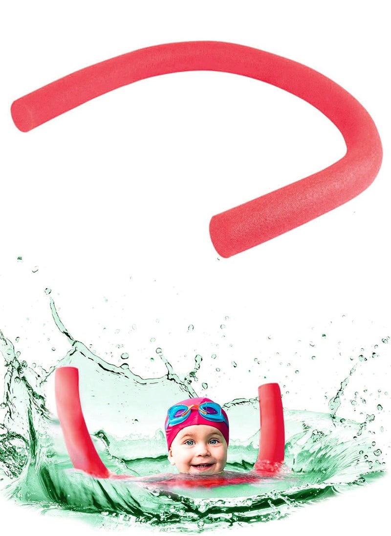 QUTOOB Best Swimming Floats for Kids - Swimming Floating Foam Stick, 150cm, Bendable and Flexibile- Swimming Noodles of Red Color  - Image 1