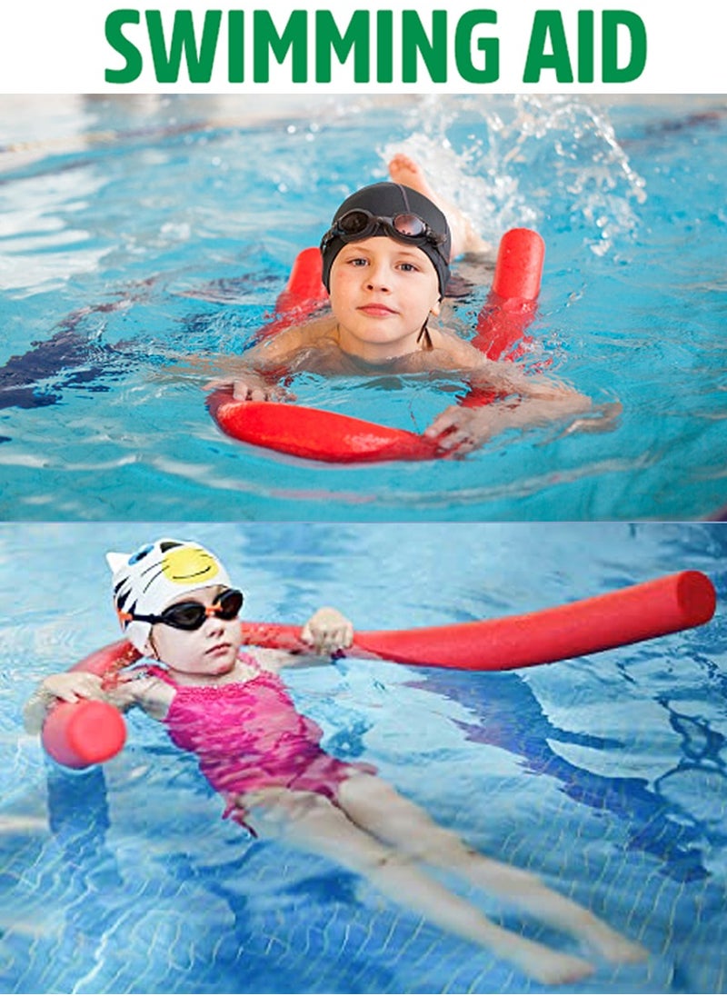 QUTOOB Best Swimming Floats for Kids - Swimming Floating Foam Stick, 150cm, Bendable and Flexibile- Swimming Noodles of Red Color  - Image 3