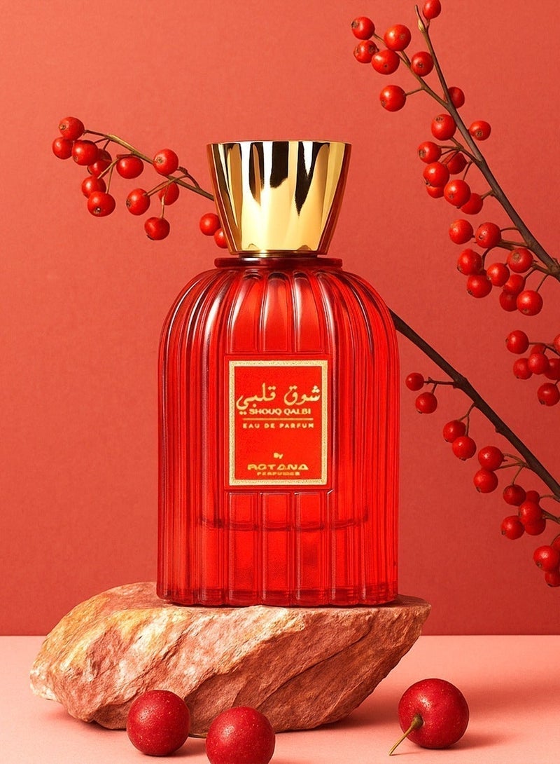 Rotana Perfumes Rotana Shouq Al Qalbi EDP 100ml – Long-Lasting Unisex Arabic Sweet Fragrance with Bergamot, Praline, Tonka & Amberwood - Image 4