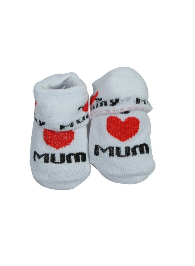 BABIES BLOOM Blue And White Baby Bib And Mittens Set (0 6 Months)  - Image 5