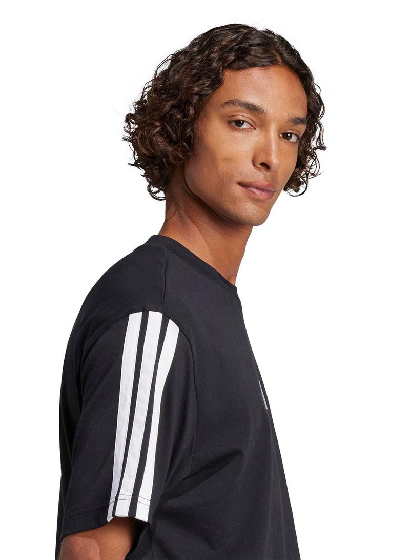 Adidas Essentials 3-Stripes Single Jersey T-Shirt - Image 3